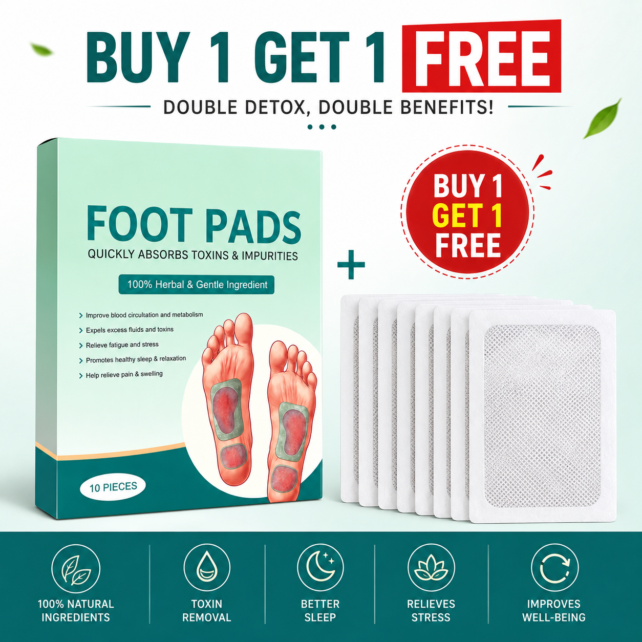 Sleep & Relax Foot Patches | Buy 1 Get 1 FREE