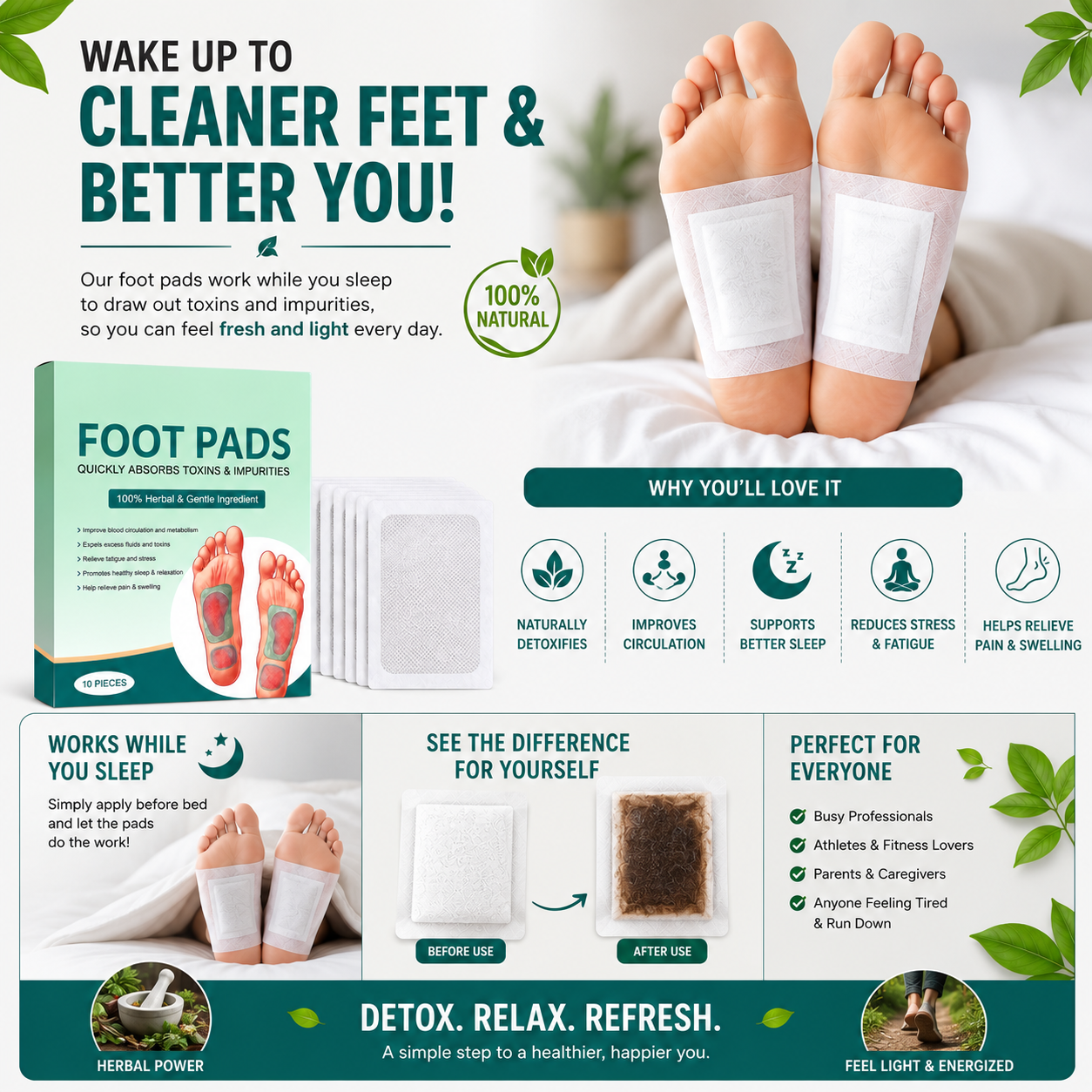 Sleep & Relax Foot Patches | Buy 1 Get 1 FREE